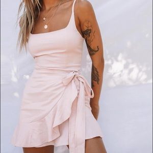 Princess Polly Cottage Hill Mini Dress Blush NWT 2